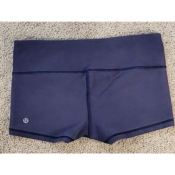Lululemon Boogie Shorts Navy Blue Size 6 GUC Yoga Athletic Shorts - Picture 4 of 8